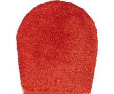 Grund Badteppich 32 mm 100% Polyacryl, ultra soft, rutschfest, ÖKO-TEX-zertifiziert, 5 Jahre Garantie, LEX, WC-Deckelbezug 47x50 cm, orange