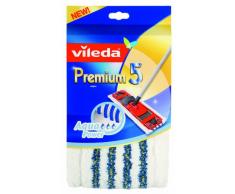 Vileda 140782 Premium 5 Aqua Power Wischbezug - einfach und schnell reinigen - extrabreite Wischfläche - für die extra feuchte Reinigung von Fliesen etc.