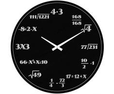 Postershop VM15A6178 Glas Wanduhr, Black, 38 x 38 x 3 cm
