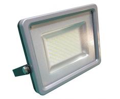V-TAC 5680 LED 30 Watt SMD Fluter Scheinwerfer Strahler - Licht 4500 Kelvin tagweiÃes Licht - IP65 - 2400 lm - Ersetzt 150 Watt Halogen - Gehäuse Aluminiumdruckguss grau VT-4830