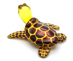 Zoo Craft, handgeblasene Glasfigur, niedliche Schildkröte, handgefertigt, Miniatur