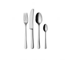 Georg Jensen GJ 283300 Besteck Set Matt, 24 Stück, Edelstahl, Stainless Steel, 4,3 x 53,8 x 37 cm