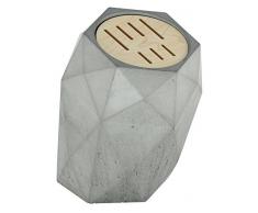 Kuhn Rikon 35018 MONUMENT Messerblock, Stein, Grau, 20.8 x 16.5 x 24 cm