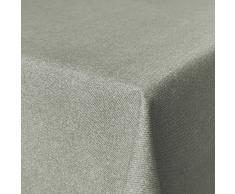 Beschichtete Baumwolle Tischdecke, schmutz- und wasserabweisend, abwaschbar, hellbraun, 220 x 140cm (Größe und Farbe wählbar)