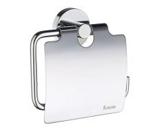 SMEDBO Home Toilettenpapierhalter mit Deckel, Silber