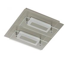 Briloner Leuchten LED Deckenleuchte, 2x 6 W, 500 lm, matt-nickel 3561-022