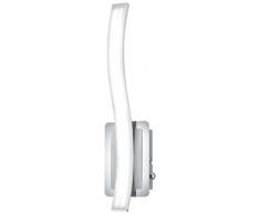 Trio Leuchten LED Wandleuchte Marius 274191005, Aluminium gebürstet, 1x 10 Watt