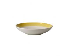Villeroy & Boch Colourful Life Lemon Pie Schale, 24 cm, Premium Porzellan, Weiß/Gelb