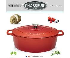Chasseur - Gusseisen Bräter oval 25 cm - 3,2 L - Rubinrot 4725