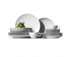 Thomas 18844 Loft Set No 2, Geschirr, Porzellan, Weiss, Spuelmaschinenfest, 16-tlg.