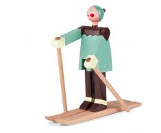 Kay Bojesen Holzfigur, Holz, Mehrfarbig, 12 x 7 cm