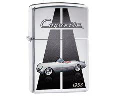 Zippo 250 Corvette 1953 Feuerzeug, Messing, Silber, One Size