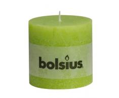 BOLSIUS RUSTIC Stumpenkerze 100 x 100 mm lemon