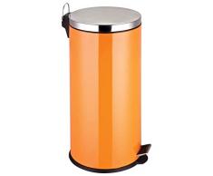 Premier Housewares Prime Furnishing Treteimer aus Edelstahl Orange