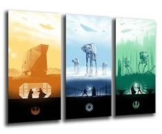 Wandbild - Star Wars, Darth Vader, 97 x 62 cm, Holzdruck - XXL Format - Kunstdruck, ref.26248