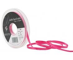 Berisfords 3501 Satinband 5 mm Shock Pink 72 10 x 1 x 10 cm Double Face Poly Satinband, Shock Pink