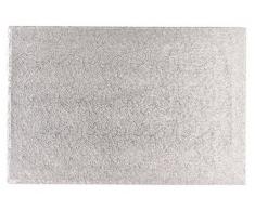 DECORA 0931626 RECHTECKIGE TORTENPLATTE Silber cm 40X50X1,2 H
