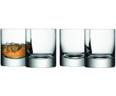 LSA International Whiskyglas Bar 4er Set Glas klar 250 ml
