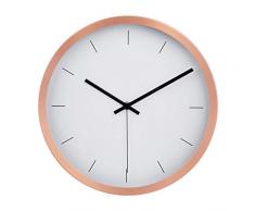 AmazonBasics – Wanduhr, moderndes Design, 30,5 cm, Kupferfarben