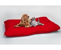 Elegant Hundekissen Maxy, Rot, 60x100cm