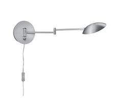 Trio Leuchten LED Wandleuchte 272470107 Calcio, Metall Nickel matt, 6 Watt LED