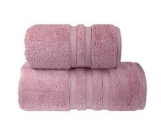 GRENO Handtuch Set 2 teilig, Baumwolle, Lavender, 70 x 140, 2