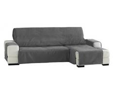 Eysa Zoco Nicht elastisch Sofa überwurf Chaise Longue rechts, frontalsicht, Chenille, Grau, 29 x 9 x 37 cm