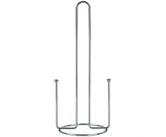 kela Küchenrollenhalter Globul 15x33cm aus Metall verchromt, Silber, 15 x 15 x 33 cm