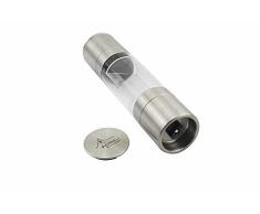 Home Inspirations Salz und Pfeffer Mühle, 2 In 1 Dual Ended Design Edelstahl