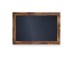 HBCY Creations Rustikale Torched Holz Magnetic Wand Tafel, Eingerahmt Tafel - Dekorative Magnettafel Groß für Küchen-Dekor, Hochzeiten, Restaurant-Menü und vieles mehr! 18 x 24