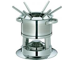 Küchenprofi Fondue Set Lugano 9, Edelstahl, Silber, 20.8 x 22.8 x 23.2 cm, 9-Einheiten