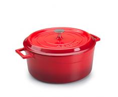 Pentole Agnelli SLOWCOOK Kasserolle 32 cm rot