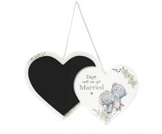 Me to You Tatty Teddy Kreidetafel, Countdown-Plakette für Hochzeit, N anwendbar