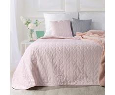 Eurofirany Tagesdecke, Bettüberwurf, Steppdecke, Überwurf, Decke Juliet (200 x 220 cm, Rosa), Kunststoff