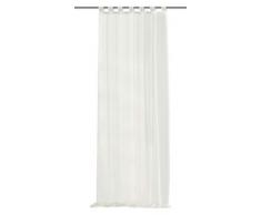 Home Fashion 48441-101 1-er Pack Schlaufenschal Gardine Voile UNI / 245 x 140 cm