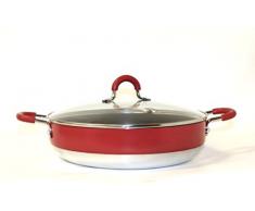 Callaway Schmortopf mit Deckel 30 cm rot