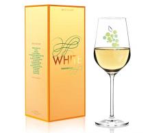 RITZENHOFF White Weißweinglas von Iris Inthertal, aus Kristallglas, 360 ml, mit edlen Platinanteilen