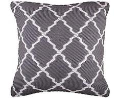 Ambientair. Außenpolster aus recyceltem Kunststoff. Maße 50x50cm. Graue Farbe. Außenkissen für Badezimmer oder Schwimmbäder. Es unterstützt die Außenwelt und die Feuchtigkeit.