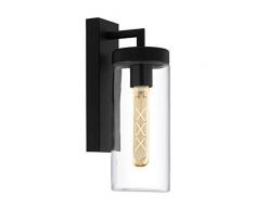 EGLO BOVOLONE Wandleuchte, Stahl verzinkt, 60 W, schwarz