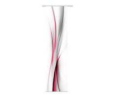 Home fashion 86095-707 rot H:245 x B:60 cm Schiebevorhang Digitaldruck Rochelle, Dekostoff-Seidenoptik