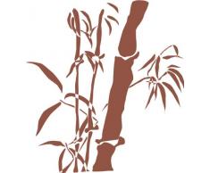 INDIGOS 4051095042242 Wandtattoo w333 Bambus Gras Wandauskleber in 3 GröÃen, 120 x 108 cm, braun