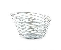 Zeller 27320 Obstschale, Metall verchromt, ca. 22 x 22 x 12 cm