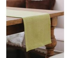 Tischläufer und Platzdeckchen, weich Table Runner 12 x 120 grün