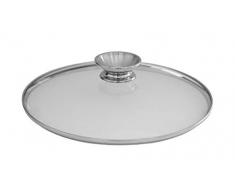 HIFFICIENCY Glasdeckel mit Aromaknopf (30cm) zum Multispeed Wok 30cm