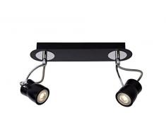 Lucide SAMBA - Deckenstrahler - LED Dim. - GU10 - 2x5W 3000K - Schwarz