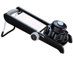 Moha Veggie PRO Gemüsehobel, PP,ABS,SBS, TPE, Edelstahl, schwarz/Silber, 40 x 9.5 x 17.5 cm