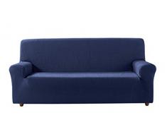 Zebra Textil Elastische Sofa-Husse Beta Größe 4 Sitzer (Von 210 bis 240 cm), Farbe Blau (Mehrere Farben verfügbar)