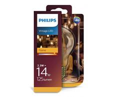 Philips LEDclassic Lampe Gold, Vintage Retro-Design ersetzt 14W, E27, Flame (2000 Kelvin), 125 Lumen, Dekolampe