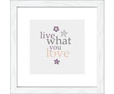 Pro-Art an547o2 Wandbild Scandic-Living Live what you love 35 x 35 cm
