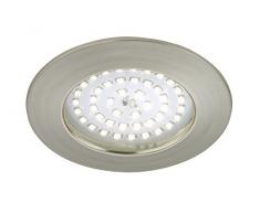 Briloner Leuchten 7233-012 LED Einbauleuchte, dimmbar, Einbaustrahler, LED Strahler, Spots, Deckenstrahler, Deckenspot, Lampen Wohnzimmer, led einbaustrahler 230v, Deckeneinbauleuchten, 10,5 Watt, 1000 Lumen, Badezimmer / Bad geeignet